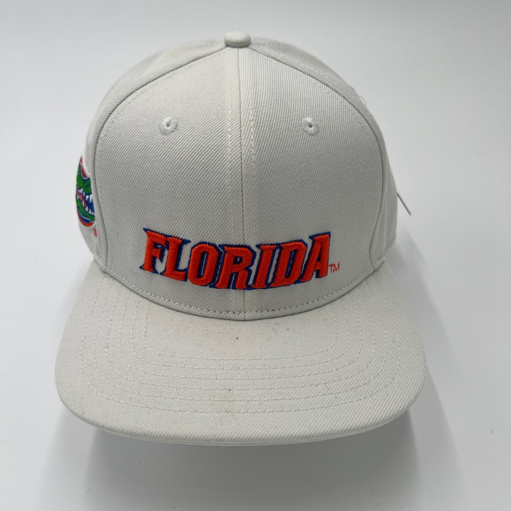 Florida Gators Snapback Hat White Orange‎ Blue Embroidered Pro Standard NCAA